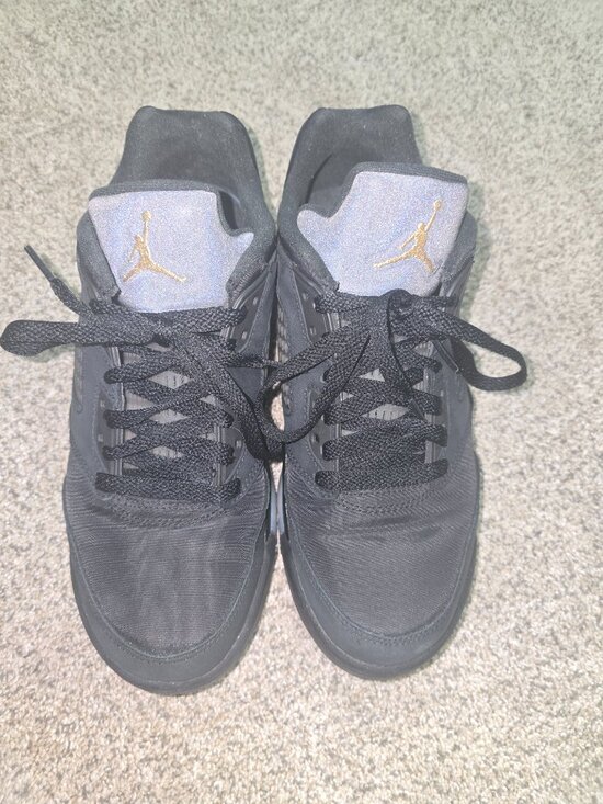 Mens Air Jordan 5 Retro Low Black Metallic Gold Size 7.5 DJ1094 001 main image 6